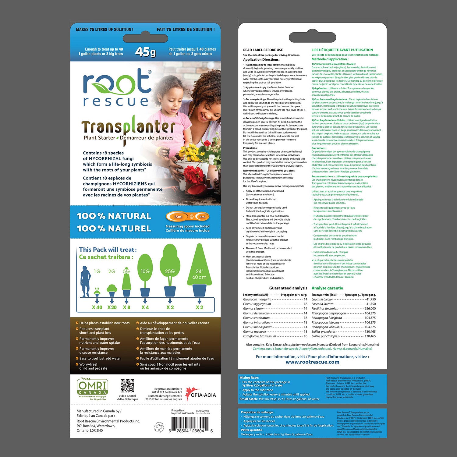 Root Rescue Transplanter - 45 gram Pack
